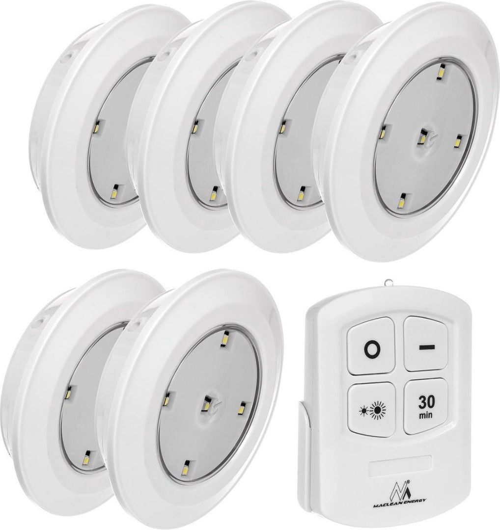 LED kastverlichting set - Met afstandsbediening - 6 LED spots LED kastverlichting set - Met afstandsbediening - 6 LED spots